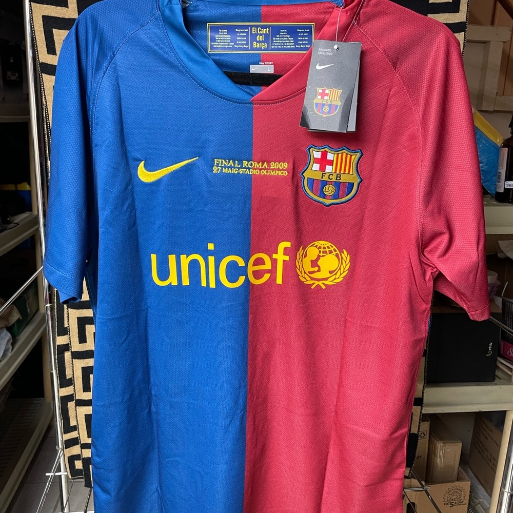 Nike FC Barcelona Final Roma 2009 Messi Jersey